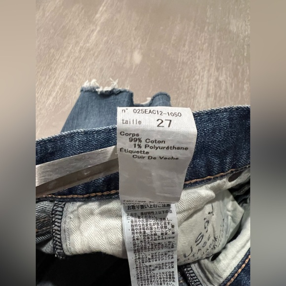 Moussy vintage Denim jean Frayed Hem Shorts size 27 - Picture 7 of 11